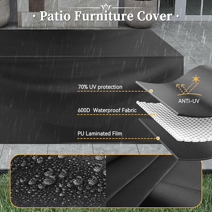 Aoxun 7 Piece Patio Furniture Set - Image 6