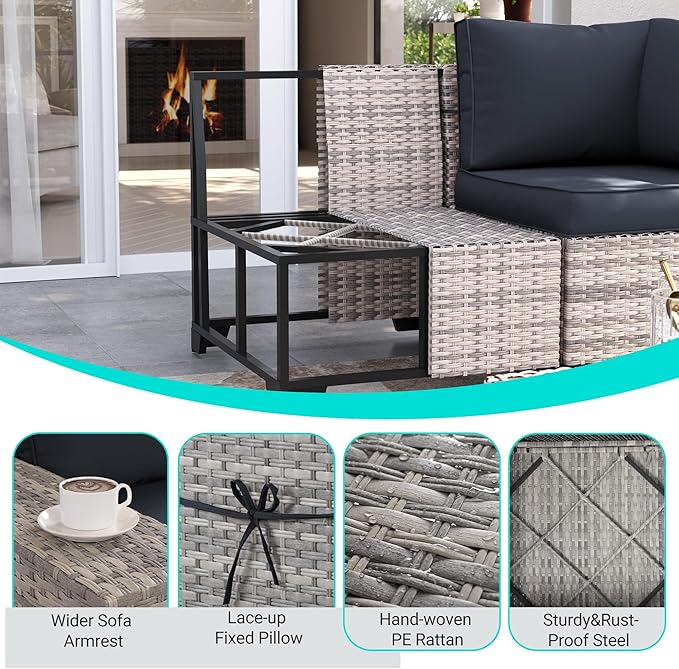 15-Piece Outdoor Patio Furniture Set - Image 2