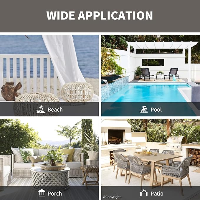 Waterproof Outdoor Curtain W105 x L95 - Image 8