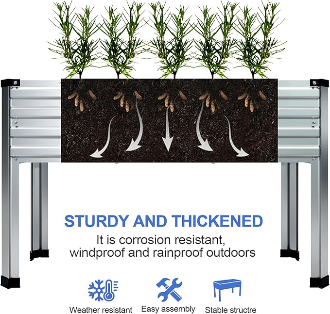 2PCS Galvanized Raised Garden Bed - Image 8