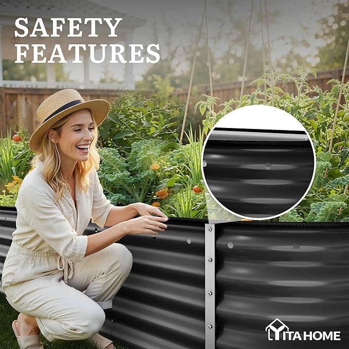 YITAHOME 17" Tall 9 in 1 Large Raised Garden Bed Kit, Outdoor Above Ground - Image 6