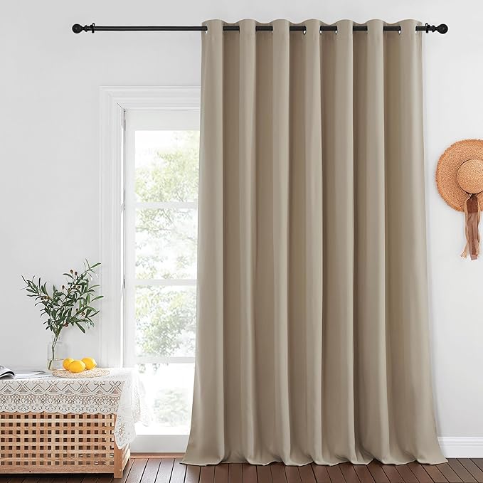 NICETOWN Patio Door Curtain Sound Blocking, Bedroom Privacy Room Divider Curtain by NICETOWN