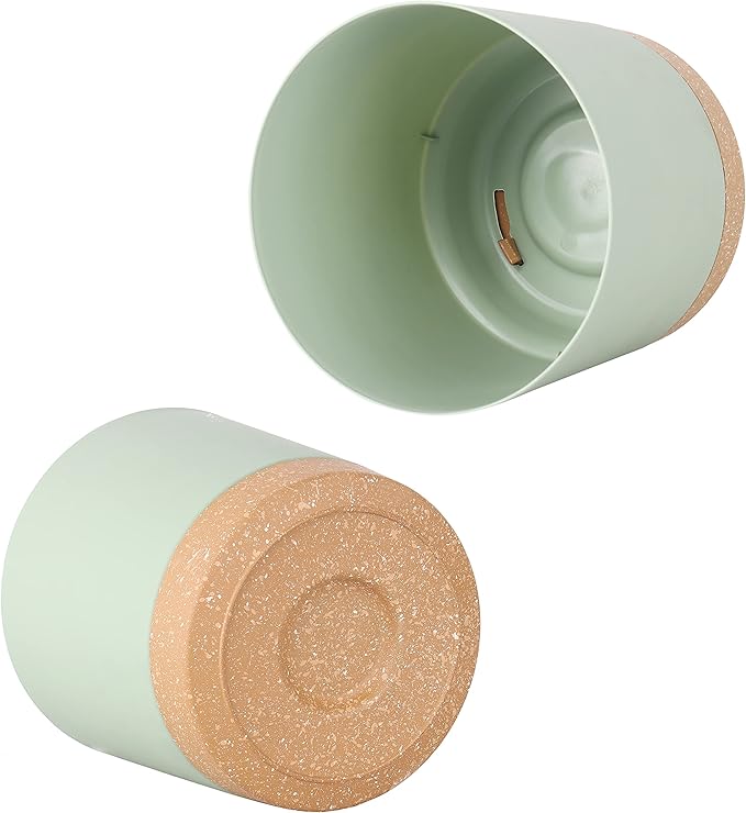 kubvici 8'' Plastic Flower Planter Pots Set of 2 Indoor Outdoor Planters - Image 8