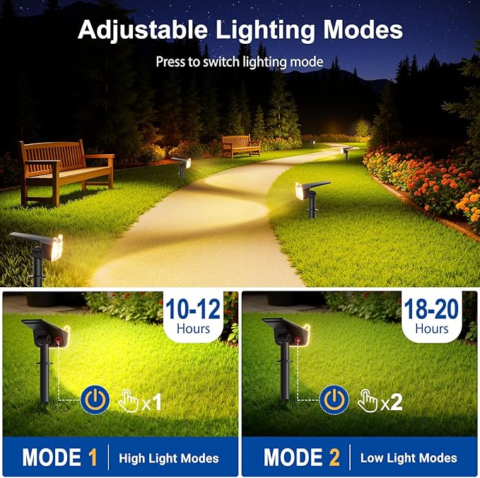 LETMY Solar Spot Lights Outdoor Waterproof - Image 5