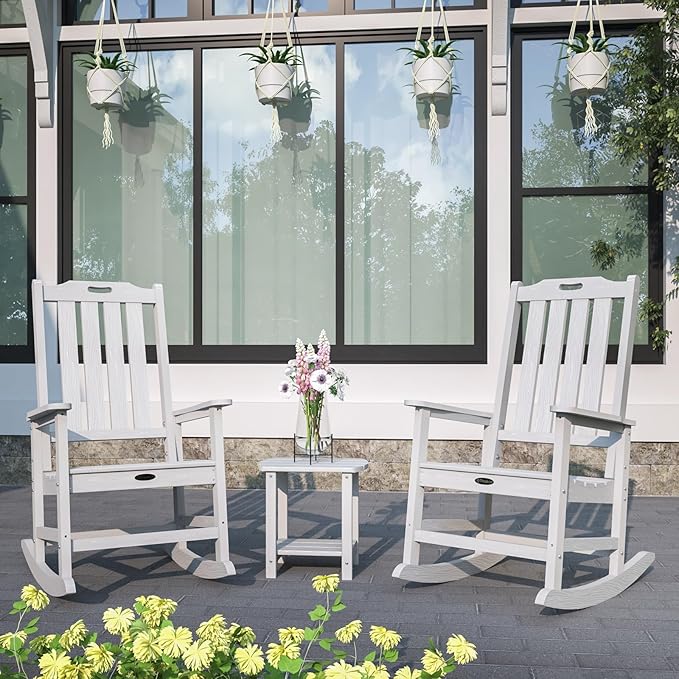 Oversized Rocking Chair Set of 8, Outdoor Rocking Chair - Image 2