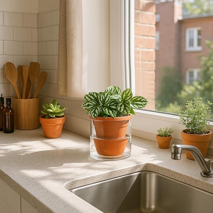 D'vine Dev 4 Inch Design Self Watering Pot - Image 5