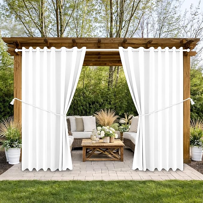 Waterproof Outdoor Curtain W105 x L84 by DivaenCamino