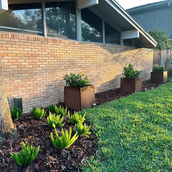 Corten Steel Planter Box Outdoor Planter Metal Square 20 Inch Large Steel - Image 8