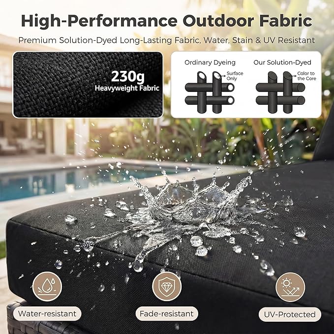NICESOUL 10 Pcs Outdoor Sectional Set - Image 9