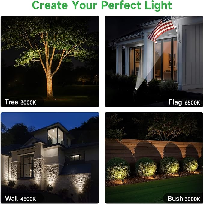 Outdoor Solar Spotlight, Adjustable Angle Landscape Spotlight Waterproof - Image 7