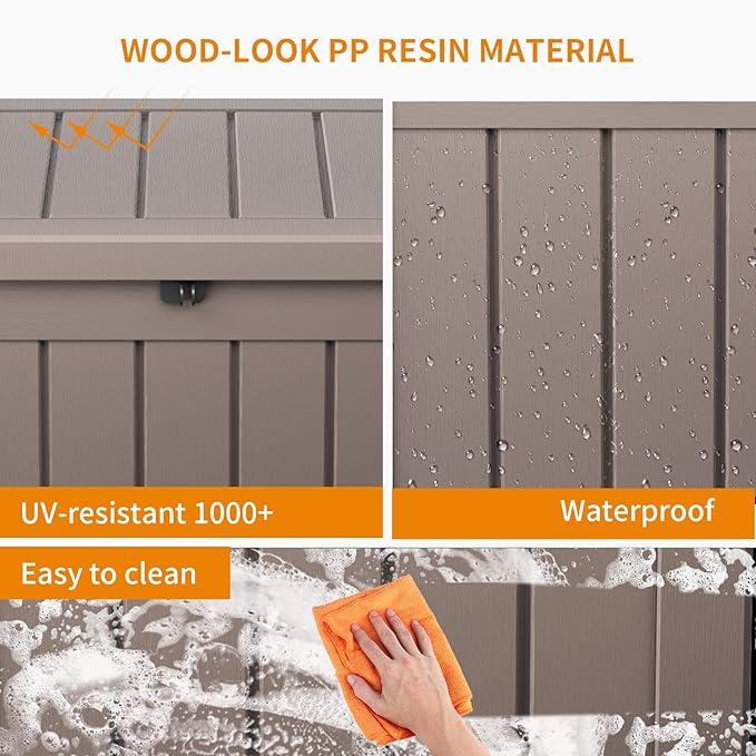 EasyUp 50 Gallon Deck Box Outdoor Storage Box - Image 5
