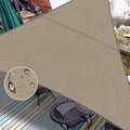 LOVE STORY Right Triangle 10'x18'x20.6' Waterproof Sun Shade Sail Canopy UV by LOVESTORY
