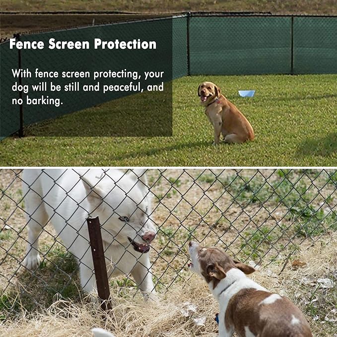UPGRADE Privacy Fence Screen 8'x15' Dark Green Outdoor 90% Visibility Blockage - Image 7
