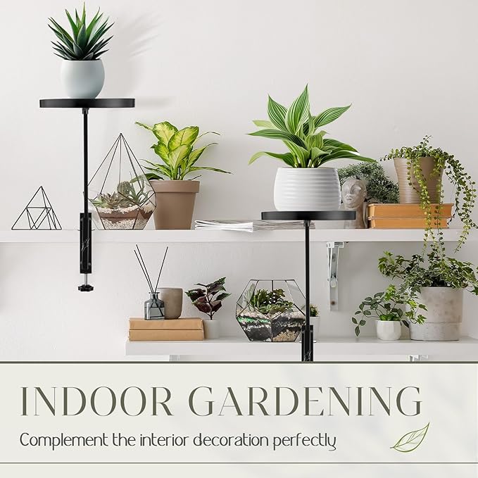4 Pcs Window Sill Plant Shelf 5.7''D x 12.4''H Adjustable Window Shelf - Image 6