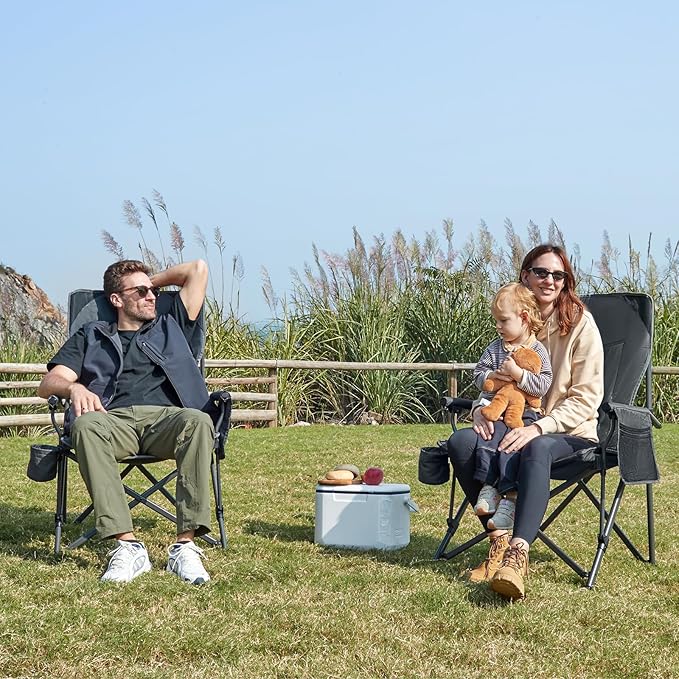 EVER ADVANCED Oversized Folding Camping Chair - Image 2