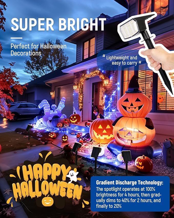 Solar Lights Outdoor Waterproof IP65, 63 LED 3 Lighting Modes Solar Powered - Image 8