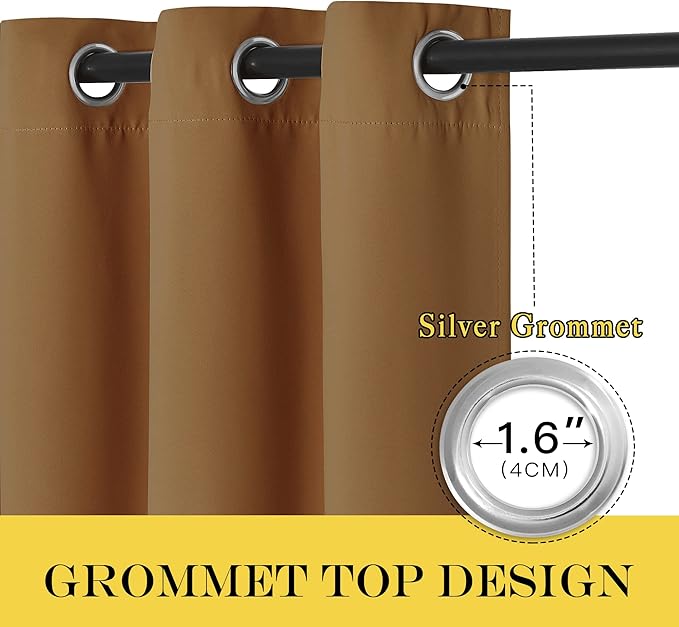 NICETOWN Blackout Doorway Curtain Drape 78 inch Long - Image 6