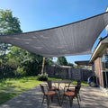 SUNLAX Sun Shade Sail 14' x 15' Dark Grey Rectangle Canopy Sail Shade Cover UV by SUNLAX