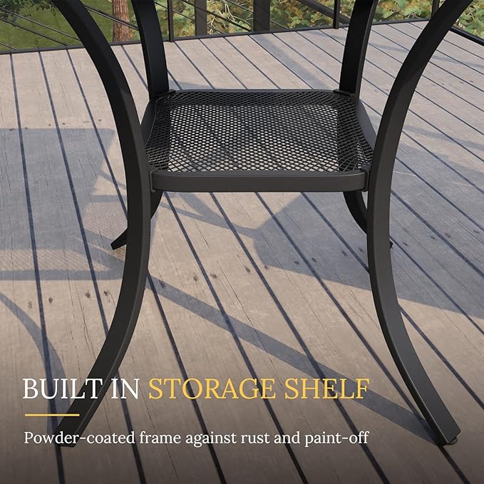 VICLLAX 3 Pieces Patio Dining Set - Image 7