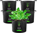 VIVOSUN 5-Pack 30 Gallons Grow Bags, Heavy Duty Thickened Nonwoven Fabric Pots by VIVOSUN