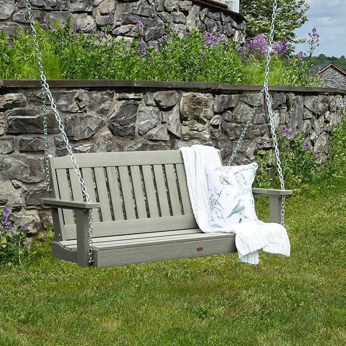 Highwood Lehigh Porch Swing, 4 Feet, Eucalyptus - Image 2
