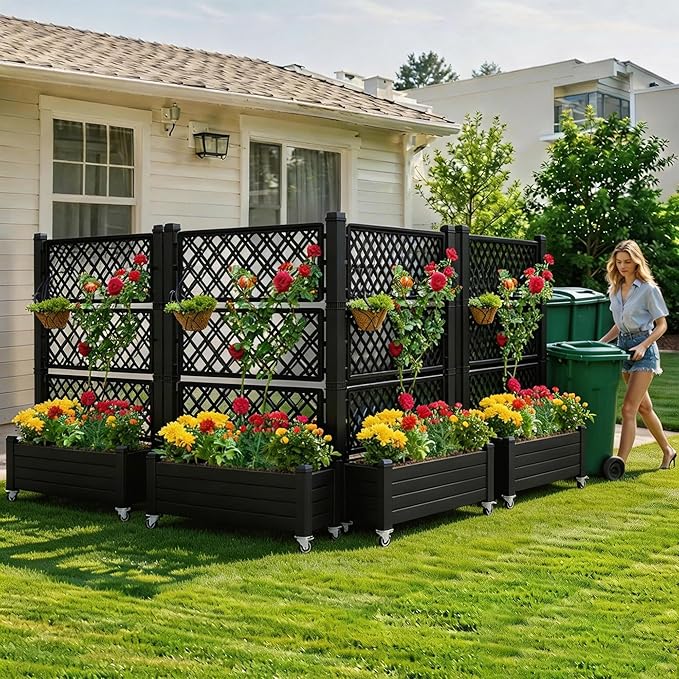 YITAHOME 43.3x17.7x61 in Planter Trellis Box - Image 3