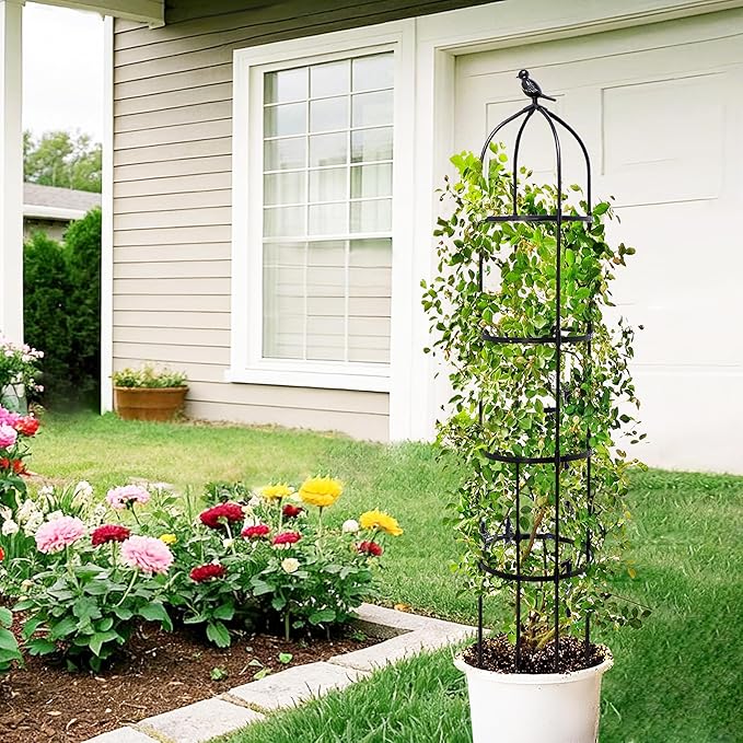 4-Pack 6FT Garden Obelisk Trellis - Image 7