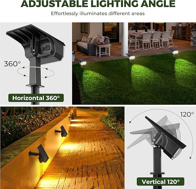 Kingsyard Solar Color Changing Lights 8 Colors, USB & Solar Powered Solar - Image 4