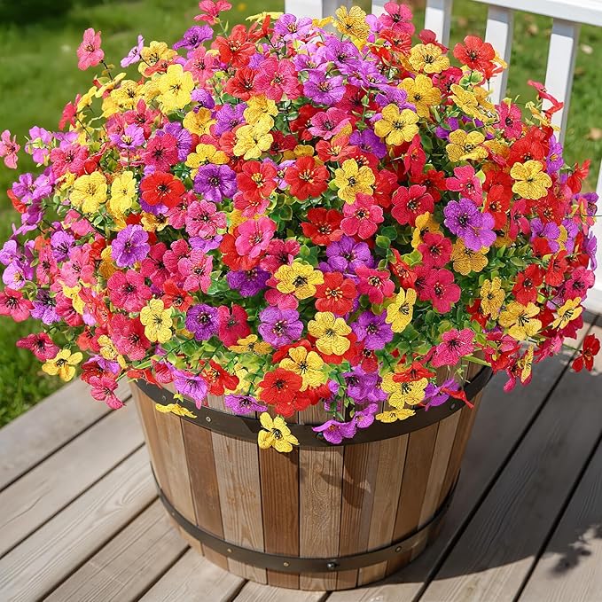 Alupssuc 24 Bundles Artificial Flowers - Image 3