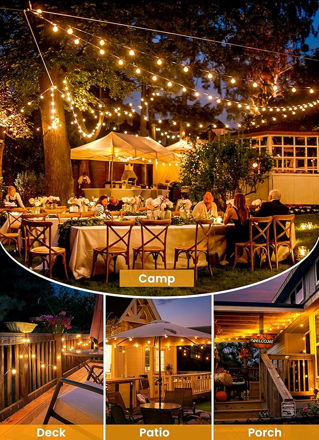 Brightown 58FT Solar String Lights Outdoor - Image 8