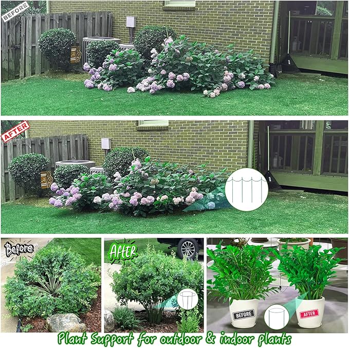8 Pack Half Round Snake Plant Support Stakes Sets - Image 4
