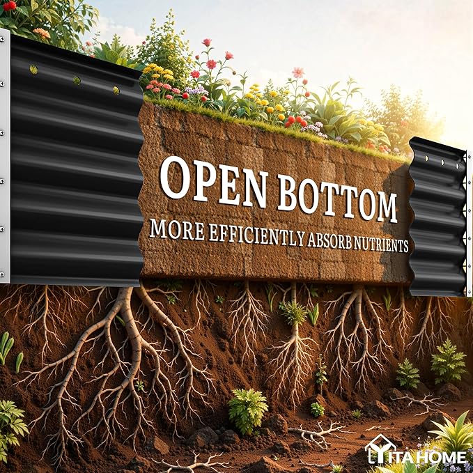 YITAHOME 17" Tall 9 in 1 Large Raised Garden Bed Kit, Outdoor Above Ground - Image 4