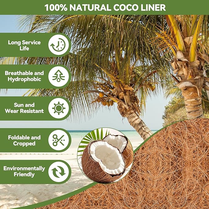 3Pcs Trough Coco Liner 30" Coco Coir Liners - Image 3