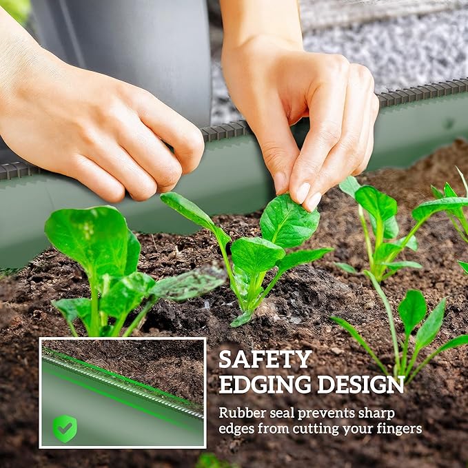 Outsunny 3.5' x 2' x 1' Galvanized Raised Garden Bed Kit, Outdoor Metal - Image 5