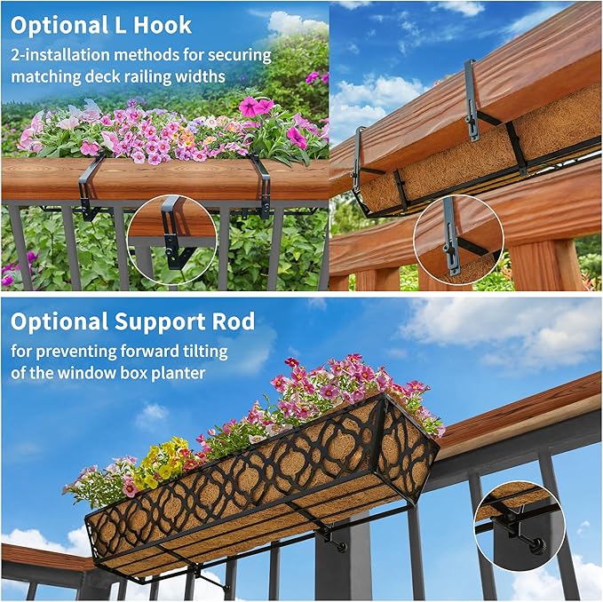 Y&M 4pcs 30" Horse Trough Window Boxes - Image 7
