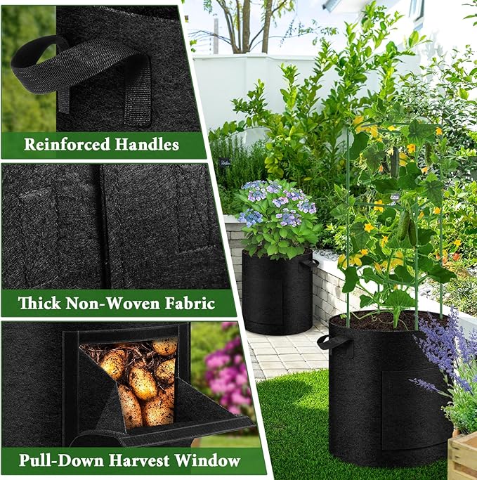 2 Pack 20 Gallon Potato Grow Bags - Image 4