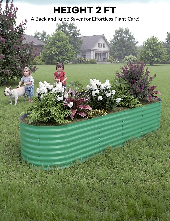 GarveeLife 2 Pcs Raised Garden Beds Outdoor 8x4x2 ft - Image 2