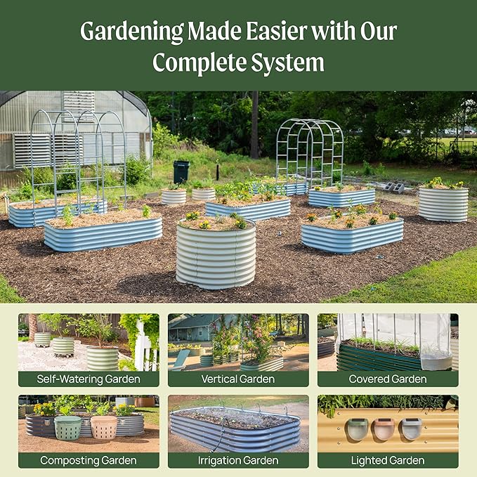 32" Extra Tall Raised Garden Bed Kits, 3.5 x 3.5 x 2.7ft Raised Planter Box - Image 7