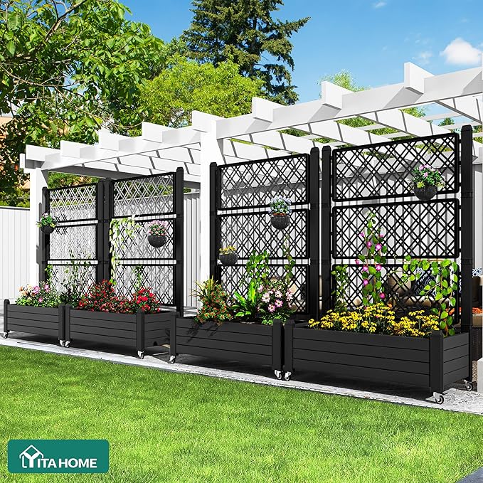 YITAHOME 43.3x17.7x61 in Planter Trellis Box - Image 4