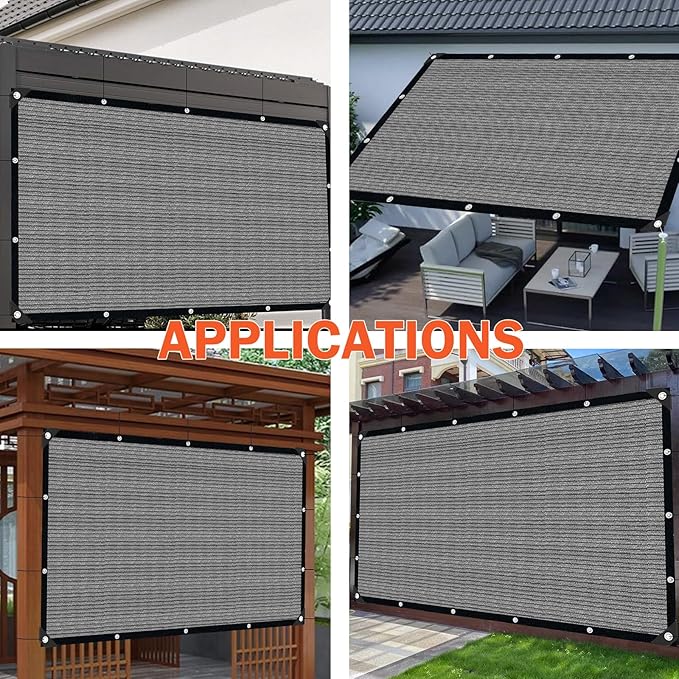 Grey Sun Shade Cloth, Pergola Shade Cover - Image 7