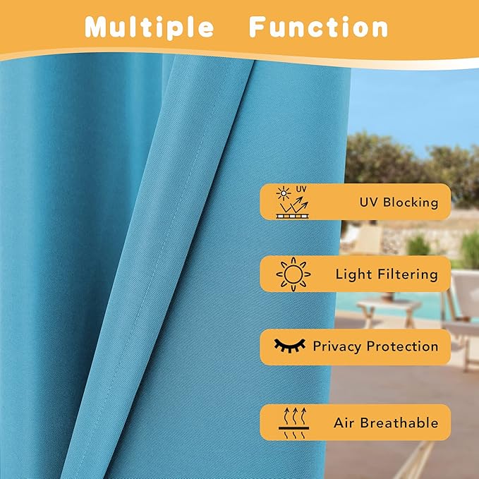 HolidayIdeas Extra Wide Outdoor Curtains - Image 3