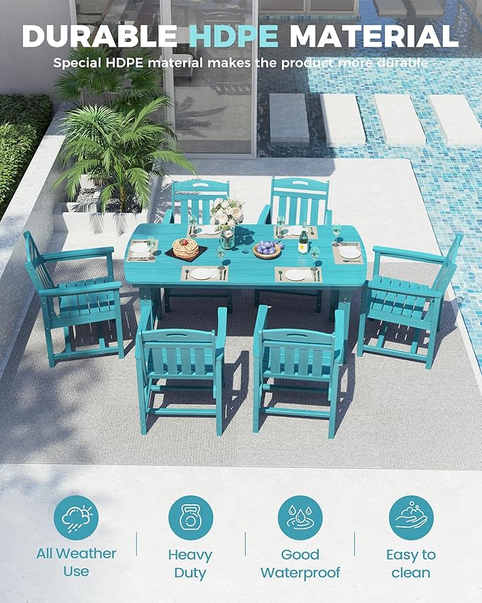 Ciokea HDPE Outdoor Dining Table - Image 2