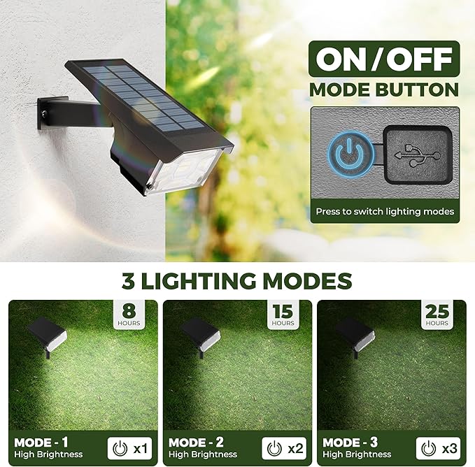 Kingsyard Solar Color Changing Lights 8 Colors, USB & Solar Powered Solar - Image 2