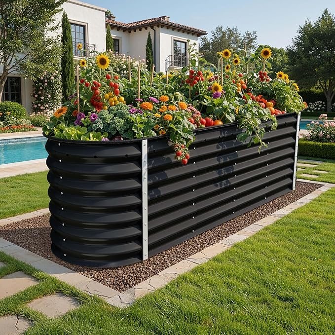 YITAHOME 24" Tall 9 in 1 Large Raised Garden Bed Kit, Outdoor Above Ground - Image 2