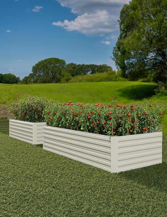 GarveeLife 2pcs 6x3x2 ft Galvanized Raised Garden Bed, Rust-Resistant Raised - Image 9