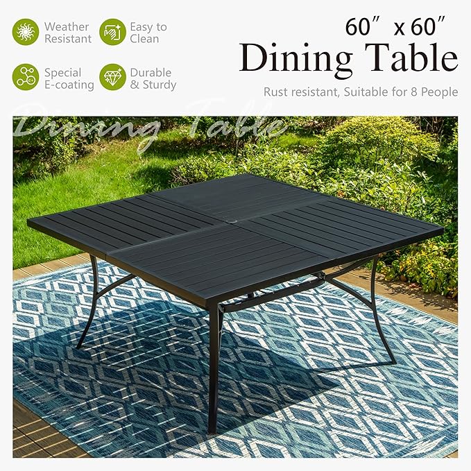 Sophia and William Outdoor Patio Dining Set - Image 5