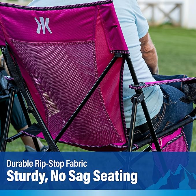 Kijaro Foldable Camping Chair, Vik Black - Image 13