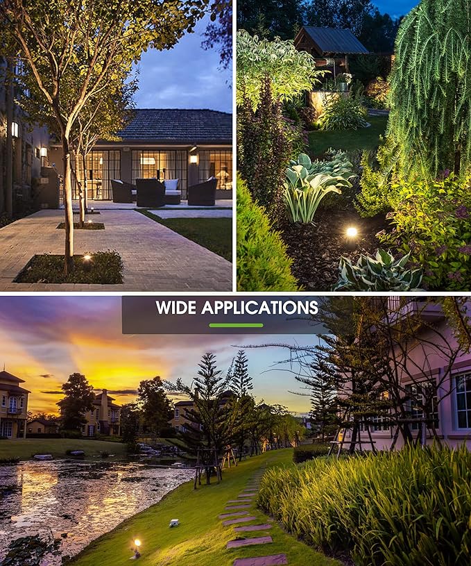 L LOHAS LED Outdoor Landscape Lighting, Auto On/Off 3000K Low Voltage Landscape - Image 9