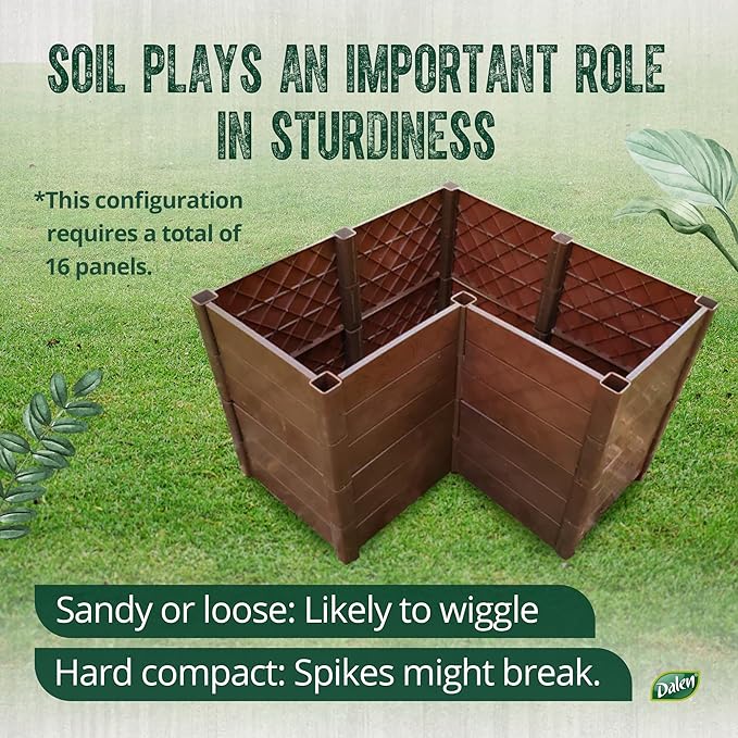 Dalen Modular Raised Bed Garden – Faux Wood – 8 Panel Starter Pack – Makes - Image 7