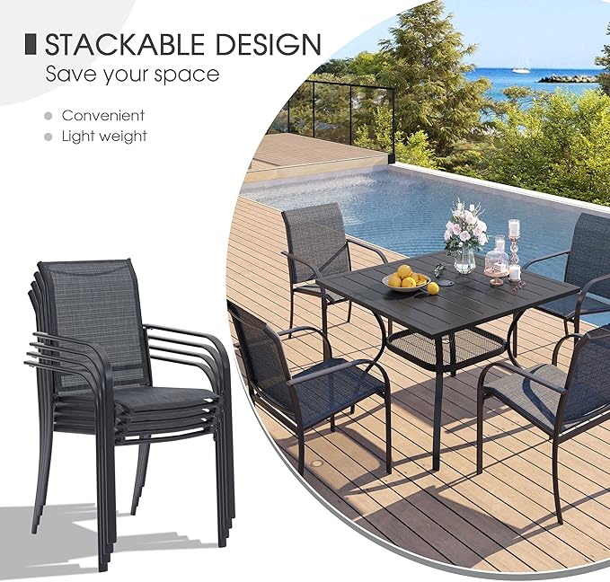 VICLLAX 3 Pieces Patio Dining Set - Image 3
